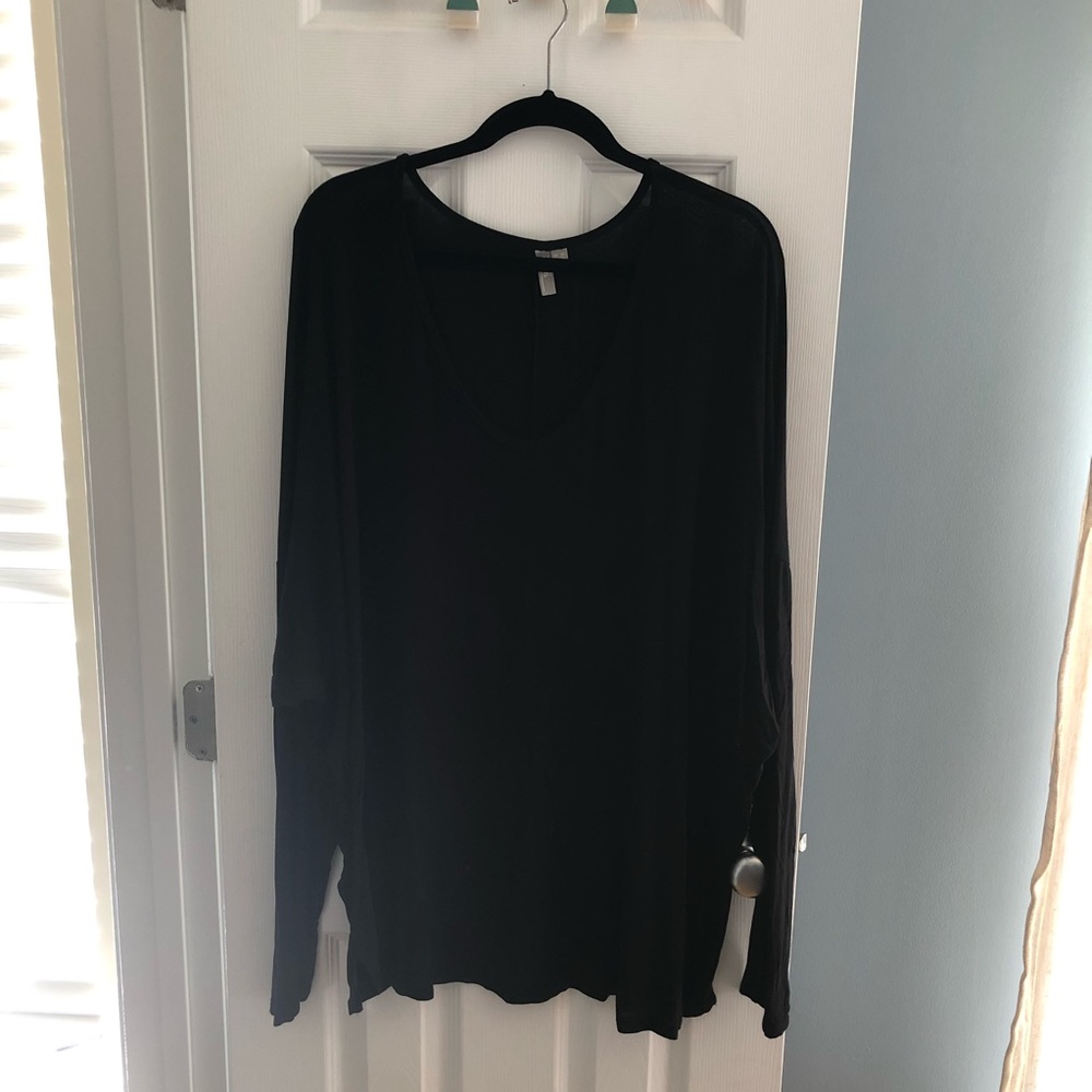ASOS Size 20 Black Long Sleeved Top